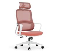 MTMHFPER Sedia da ufficio, supporto lombare, elastico e traspirante, sedia ergonomica, nessuna fatica dopo una lunga posizione, maglia selezionata, rosa, nero, grigio, verde