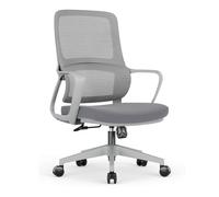MTMHFPER Sedia da ufficio, supporto lombare, monoblocco, elastico e traspirante, sedia ergonomica, senza fatica dopo una lunga posizione seduta, maglia selezionata, rosa, nero, grigio, verde