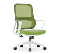 MTMHFPER Sedia da ufficio, supporto lombare, monoblocco, elastico e traspirante, sedia ergonomica, senza fatica dopo una lunga posizione seduta, maglia selezionata, rosa, nero, grigio, verde