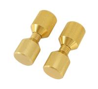 MTMXALBBR 2 perni di allineamento flangia a 2 fori in alluminio da 1-1/8 pollici, set doppio for flange da 0,5 a 14 pollici, 150 libbre, dorati leisurely
