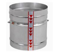 MTMXALBBR 201Valvola di ritegno for condotto dell'aria rotonda in acciaio inossidabile/zincato 76-350 mm con ritorno a molla for la ventilazione leisurely(Galvanized,Diameter 89mm)