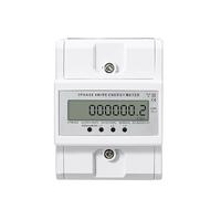 MTMXALBBR Misuratore di energia trifase a 4 fili su guida DIN, monitor del consumo energetico, misuratore di kWh, wattmetro, bivolt 100 A, 50/60 Hz, LCD retroilluminato leisurely(3x230V 400V)