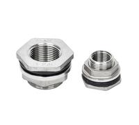MTMXALBBR Raccordo for serbatoio dell'acqua maschio, raccordo girevole con chiave singola allentata, giunto a dado con guarnizione leisurely(304 stainless steel,1-1/4 inch)