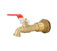MTMXALBBR Rubinetto a sfera con rubinetto a quarto di giro da 1/2 pollice for barile di pioggia in ottone con paratia for serbatoi d'acqua, vasche e piscine leisurely