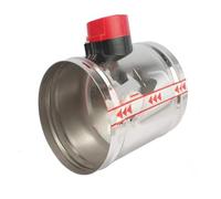 MTMXALBBR Valvola di regolazione elettrica for condotto dell'aria in acciaio inossidabile OD51-250mm 201, attuatore for serranda motorizzata for condotto HVAC leisurely(OD 80mm,AC24V)