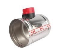 MTMXALBBR Valvola di regolazione elettrica in acciaio inossidabile for condotti dell'aria HVAC, valvola di regolazione motorizzata for condotti dell'aria AC220V leisurely(YT-125)