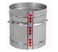 MTMXALBBR Valvola di ritegno for condotto dell'aria rotonda zincata da 1 pezzo, valvola ermetica con ritorno a molla, smorzatore di arresto for ventilazione, 76-200 mm leisurely(Diameter 150mm,Galvani