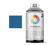 Mtn Montana Water Based 300 ml - RV68 Cobalt Blue -Hope Blue - Bomboletta Vernice Spray a Base d'acqua - ideale per diverse superfici dal vetro, al legno al metallo, al cemento, al polistirolo