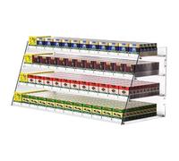 MTNBHH Espositore automatico for sigarette, organizer in acrilico for parete o bancone, ideale for negozi al dettaglio, supermercati e vetrine for tabacchi.(4 floors 188packs)
