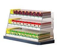 MTNBHH Espositore automatico for sigarette, organizer in acrilico for parete o bancone, ideale for negozi al dettaglio, supermercati e vetrine for tabacchi.(3 floors 130packs)