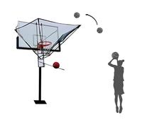 MTNBHH Sistema di ritorno del tiro da basket, portatile, con telaio in acciaio, for allenamento efficiente al chiuso e all'aperto