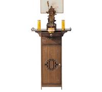 MTNBHH Tavolo da altare in bambù con cassetti portaoggetti, mobiletto for meditazione con pannello estraibile for arredamento della casa, santuari e pratica spirituale(68cm/26.7in)