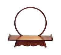 MTNBHH Tavolo da altare in legno intagliato con piccola luce a LED, tavolo da meditazione buddista salvaspazio for decorazioni di santuari, templi, case(Brown,50cm/19.7in)