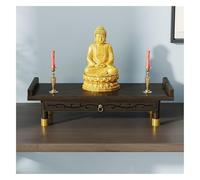 MTNBHH Tavolo da meditazione in bambù in stile cinese, mobiletto for santuario buddista con ripiano portaoggetti, arredamento spirituale indipendente for la casa(66cm/26in)