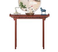 MTNBHH Tavolo da meditazione in legno massello, mobiletto for altare, panca for preghiera cinese con contenitore, espositore for santuario personale, Pooja(80cm)