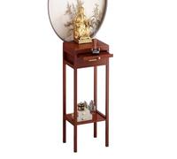 MTNBHH Tavolo da meditazione in legno massello, supporto for altare di preghiera in stile cinese for statue di Buddha, Dio della ricchezza, decorazione for la casa Feng Shui(Rot,30x30x101cm)