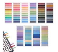 MtnLaur Segnapagina Adesivi 2000 Pezzi, Colorati Segnapagina 10 set, Adesive Scrivibili Sticky Notes, Llinguette Adesive Segnapagina, Segna Pagina per Indice per Ufficio, Scuola, Marcatura Laterale