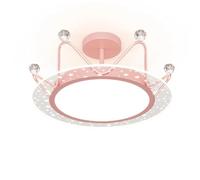 MTNROO Soffitto Nordica Per Cameretta Bambin, Luce Piatta Con Continua | Lampada A Sospensione In Metallo Oro/rosa, Elegante, Super Luminosa, Ideale Per Soggiorno, Garage, Villa E Corridoio.