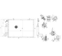 MTR Condensatore Aria Condizionata Alluminio Con Essicatore per Ford VI B-Max