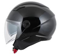 MTR Demi-Jet 8 Casco Jet unisex nero, taglia XL