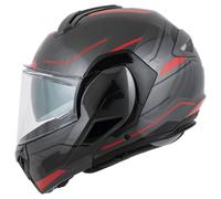 MTR FX-1 Casco Modulare Nero/Rosso L