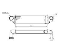 MTR Ladeluftkühler Intercooler LLK per BMW 3er Touring 320d 330d E46