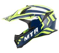 MTR X7B Evo Casco Cross Grigio/Giallo neon XL XL