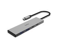 Hama 00200147 hub di interfaccia USB tipo-C 10000 Mbit/s Grigio