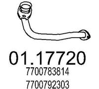 MTS 01.17720 Tubo gas scarico per RENAULT SUPER 5 (B/C40) 19 I (B/C53) Anteriore