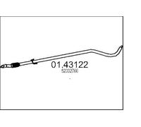 MTS 01.43122 Tubo gas scarico