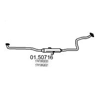 MTS 01.50716 Marmitta centrale per TOYOTA Yaris Schrägheck (P9)