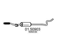 MTS 01.50903 Marmitta centrale adatto per PEUGEOT 208 I Schrägheck (CA, CC)