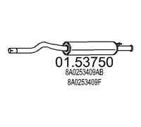 MTS 01.53750 Marmitta centrale per AUDI 80 Limousine (8C2, B4)