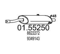 MTS 01.55250 Marmitta centrale per SAAB 900 I Combi Coupe 900 I Cabriolet