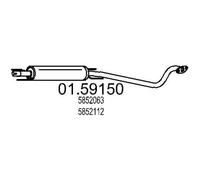 MTS 01.59150 Marmitta centrale per OPEL Astra G CC (T98) Astra G Caravan (T98)