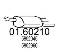 MTS 01.60210 Marmitta per OPEL Corsa B Hatchback (S93) Corsa B Van (S93)