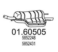 MTS 01.60505 Marmitta per OPEL Astra G CC (T98) Astra G Classic Schrägheck (T98)