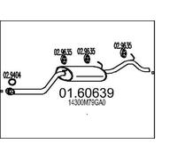 MTS 01.60639 Marmitta per SUZUKI Alto (FF)