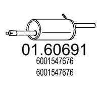 MTS 01.60691 Marmitta per RENAULT LOGAN I (LS) per DACIA SANDERO