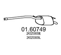 MTS 01.60749 Marmitta per VW Caddy III Van (2KA, 2KH, 2CA, 2CH)