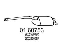 MTS 01.60753 Marmitta per VW Caddy III Van (2KA, 2KH, 2CA, 2CH)