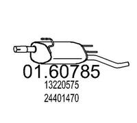 MTS 01.60785 Marmitta per OPEL COMBO Kasten/Kombi COMBO Tour