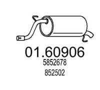 MTS 01.60906 Marmitta per OPEL Corsa D Hatchback (S07) Corsa E Hatchback (X15)