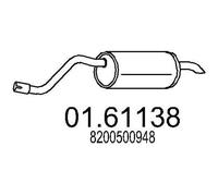 MTS 01.61138 Marmitta per RENAULT TWINGO II (CN0) Twingo II Van / Hatchback