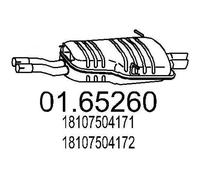 MTS 01.65260 Marmitta per BMW 3 Sedan (E46) 3 Coupe (E46) 3 Touring (E46)