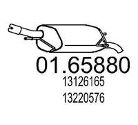 MTS 01.65880 Marmitta per OPEL Corsa C Schrägheck (X01)