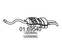 MTS 01.69540 Marmitta per VW Bora Sedan (1J2) Bora Variant (1J6) Golf IV Variant