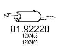 MTS 01.92220 Marmitta per FORD FUSION (JU)