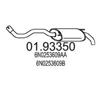 MTS 01.93350 Marmitta per VW Polo Hatchback (6N1) POLO (6N2)