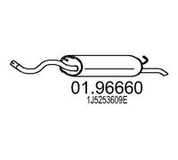 MTS 01.96660 Marmitta per VW Bora Sedan (1J2) Bora Variant (1J6) Golf IV Variant